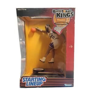 Vintage Kenner Backboard Kings Starting Lineup Karl Malone #32 Figure – Open Box